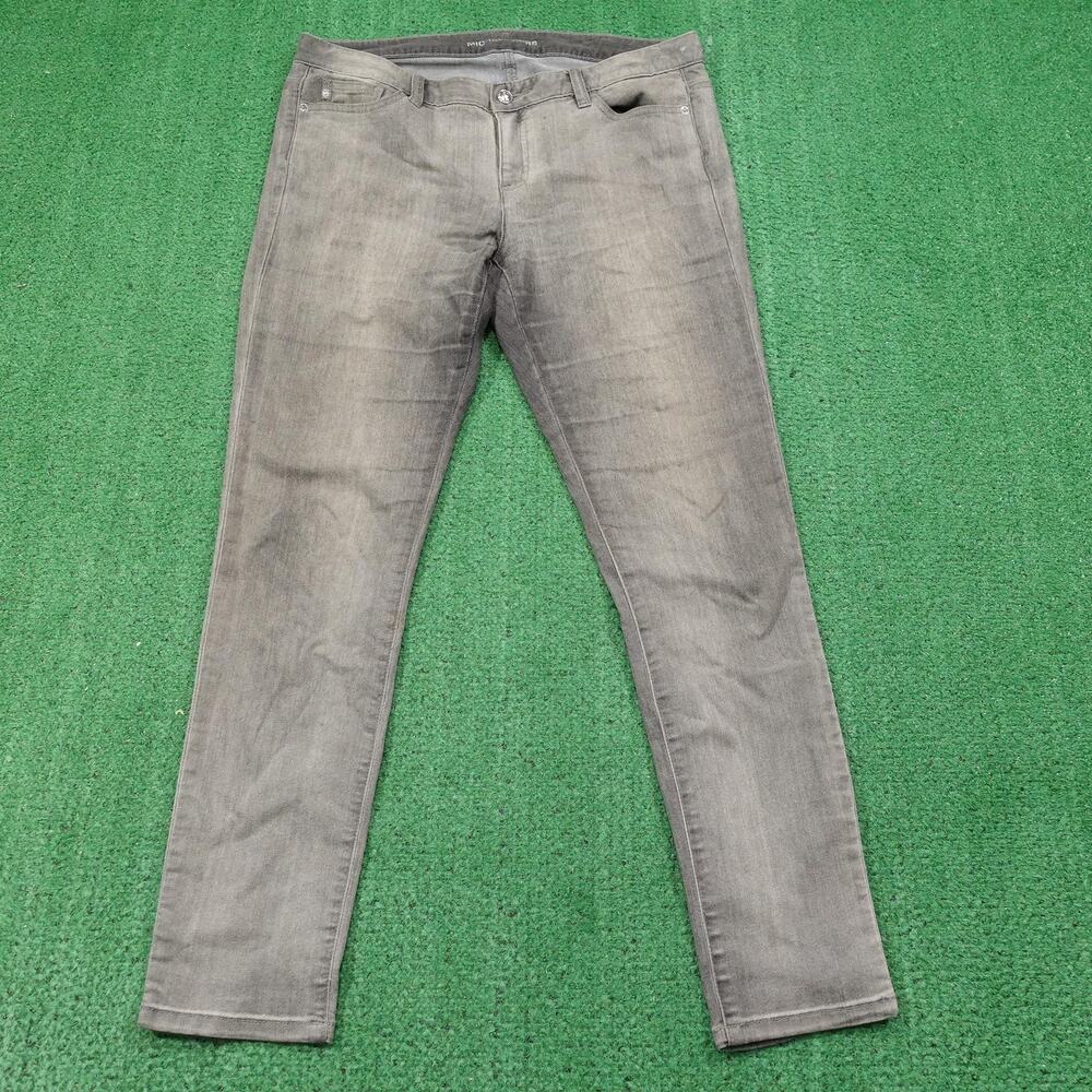 Michael Kors Jeans Womens 10 Gray Skinny Stretch Denim Pants Faded Wash Classic‎